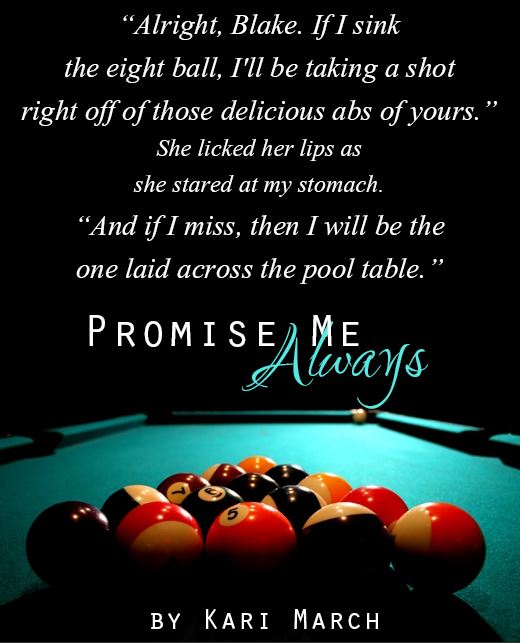 promise me always pool table